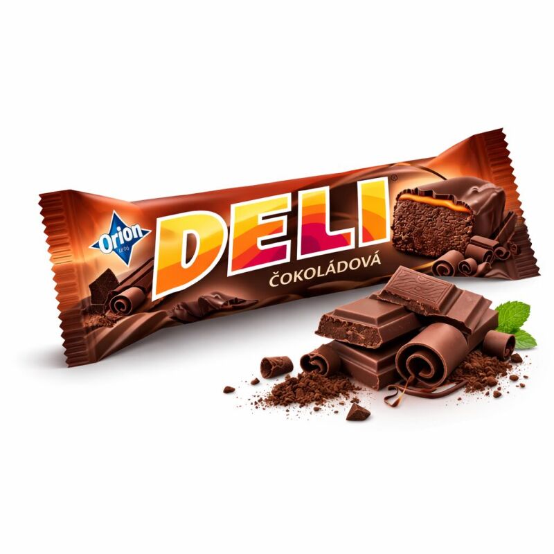 ORION DELI Čokoládová tyčinka s karamelem v hořké čokoládě 35g